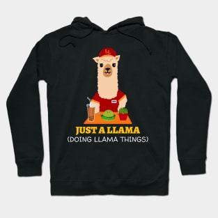 Just A Llama Doing Llama Things Hoodie